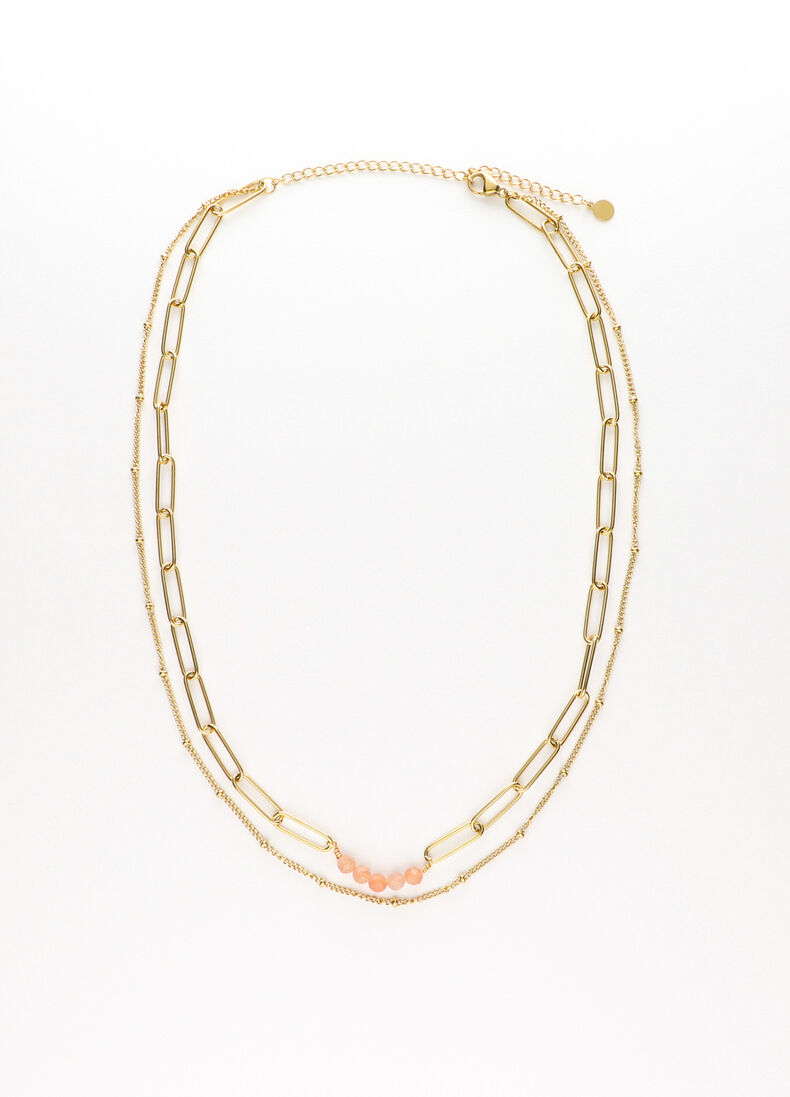 NOTRE-V bruine notre-v ketting ketting dubbel chain