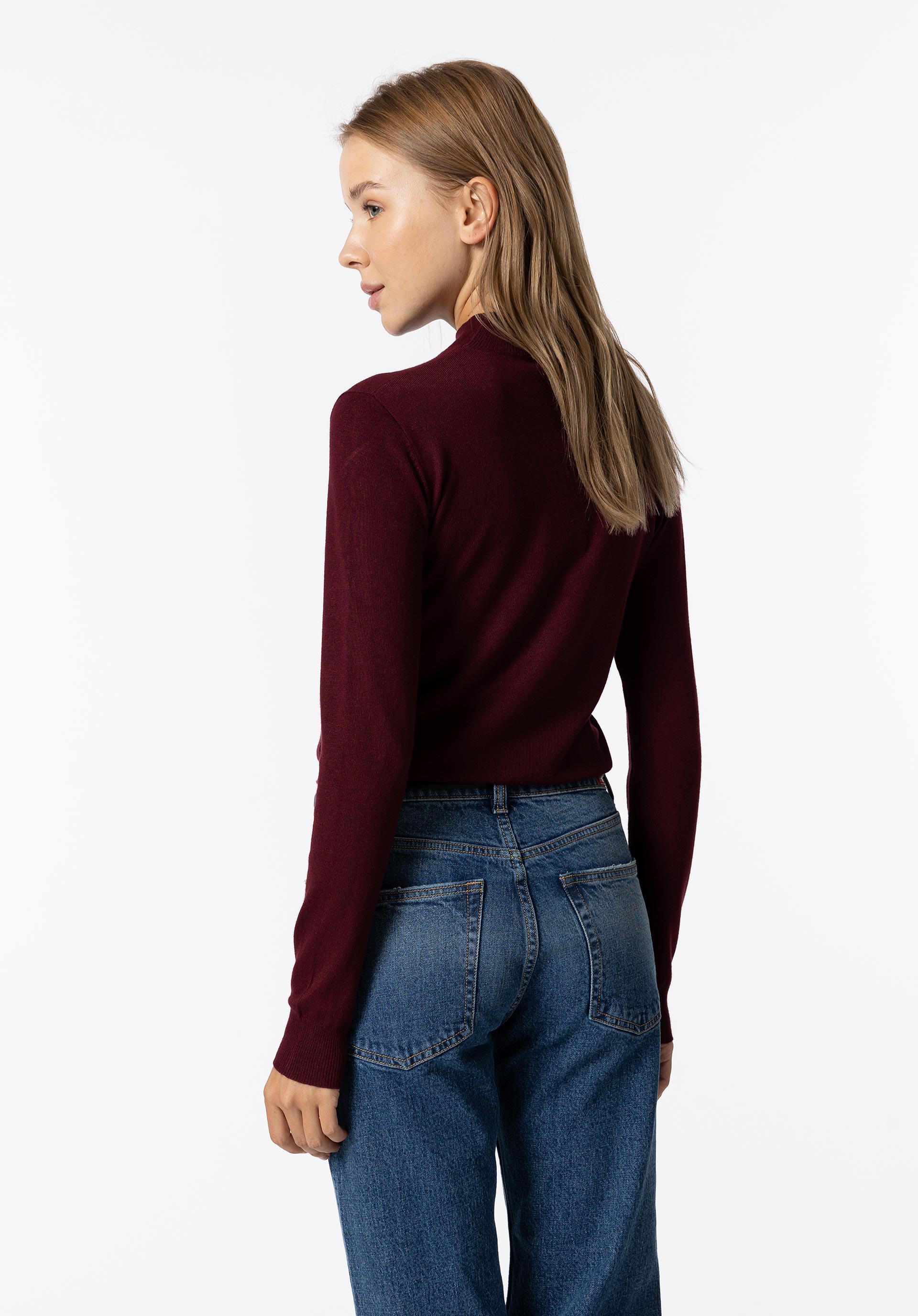 Camisola de Malha de Gola Alta