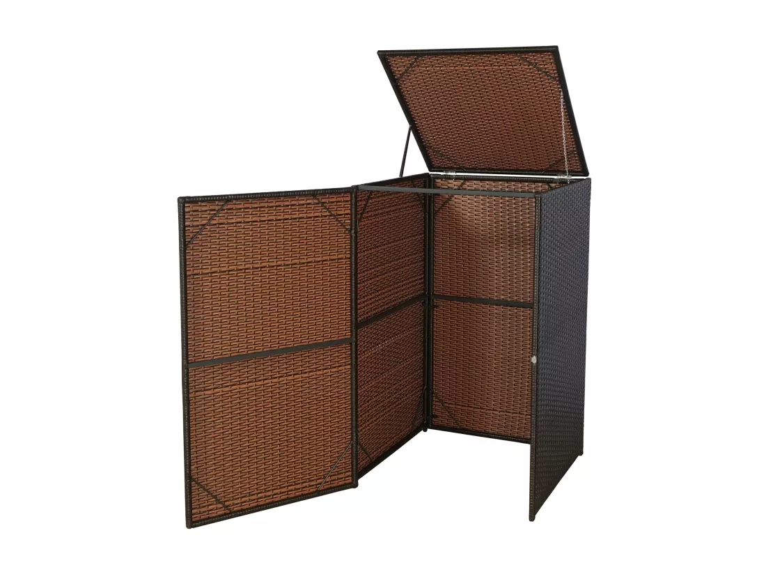 Habillage de poubelle MCW-E25 120l, brun