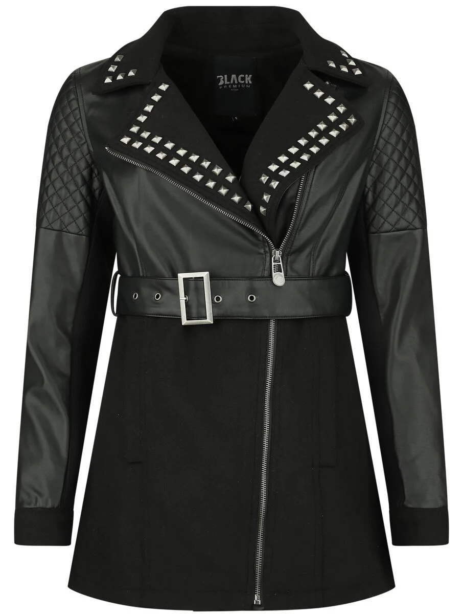 Veste en simili-cuir | Black Premium by EMP Veste mi-saison