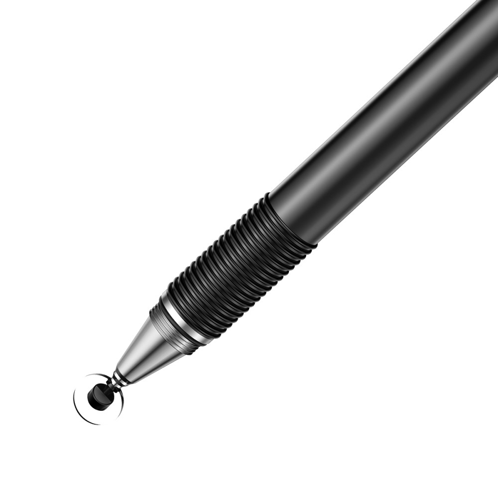 2in1 Kapazitiver Präzisions Stylus Touch Pen   Kugelschreiber (IOS / Android) - Schwarz