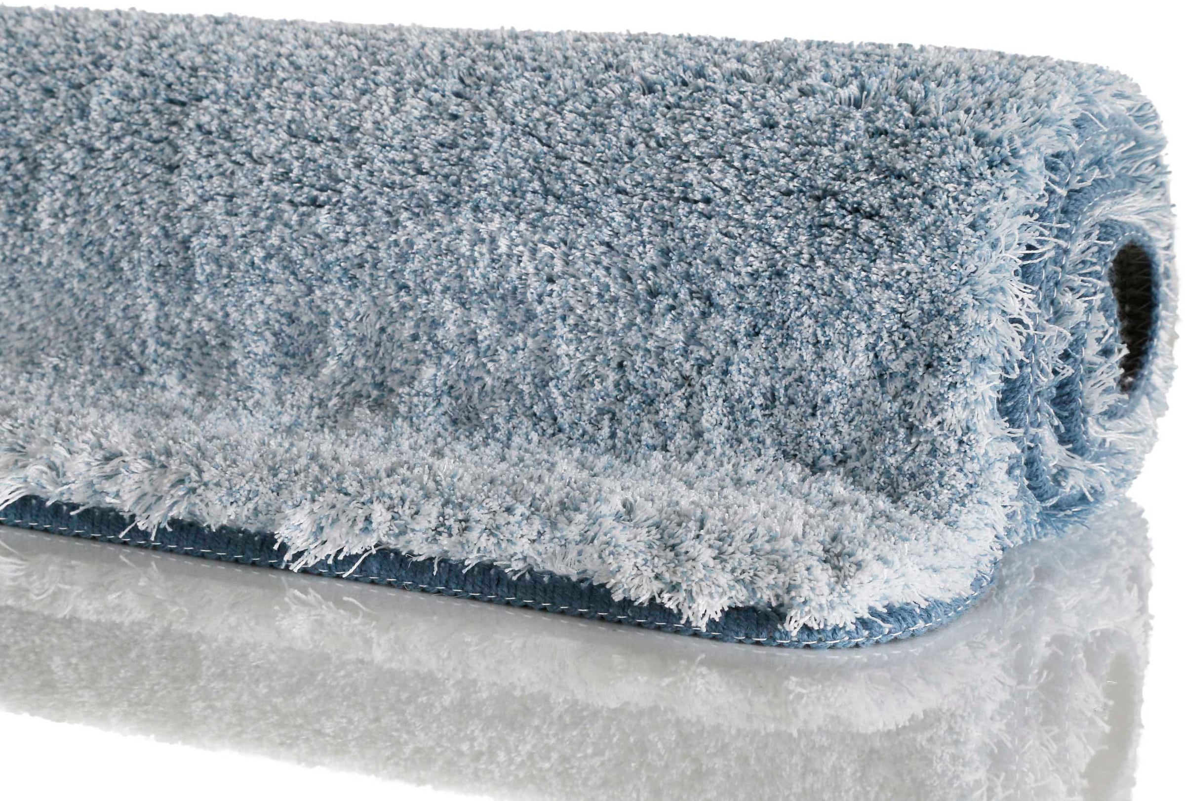 Wecon home Basics Badematte »Luuk WB-2705« Höhe 25 mm rutschhemmend beschichtet fussbodenheizungsgeeignet | schnell trocknend trendiger Farbverlauf, waschbar, weicher Badezimmerteppich