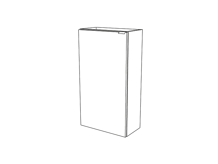 Meuble lave mains à poser GoodHome Imandra bois chêne L.44 x H.79 cm
