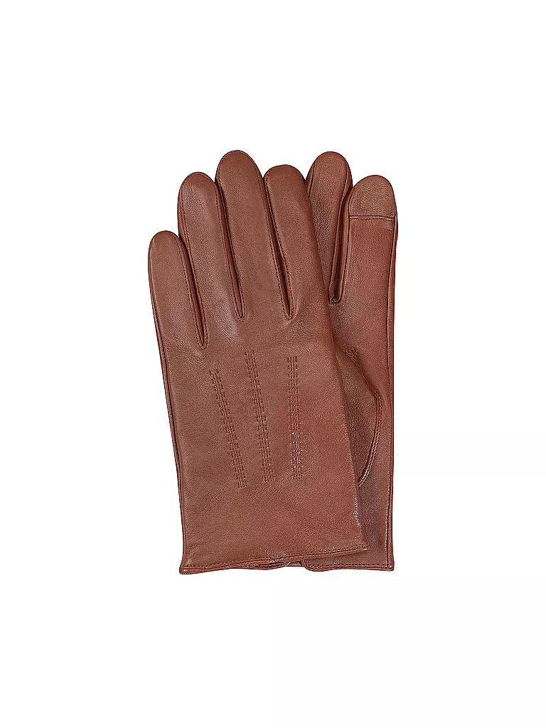 BOSS Lederhandschuhe  HAINZ camel