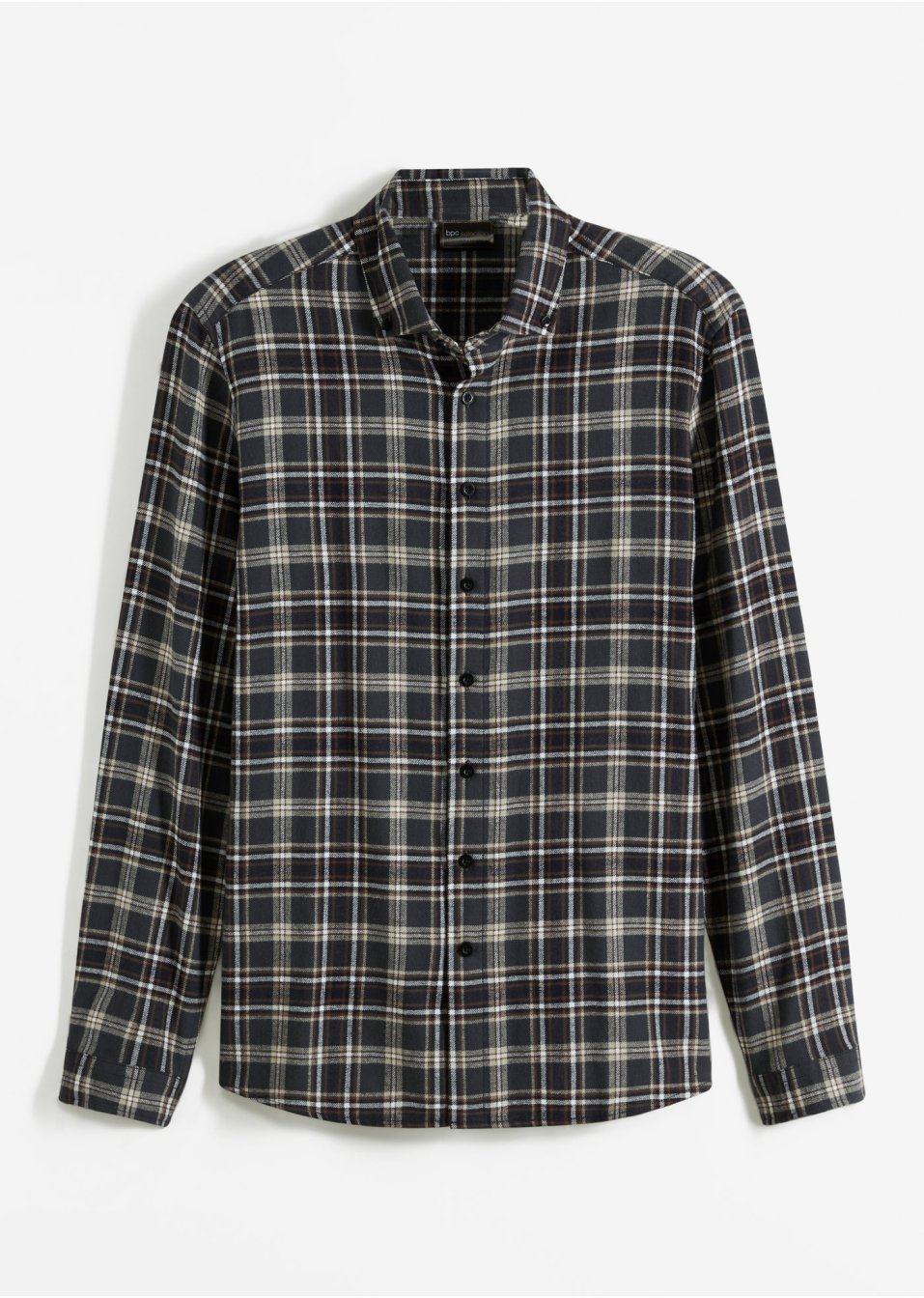 Chemise manches longues en flanelle, Slim Fit