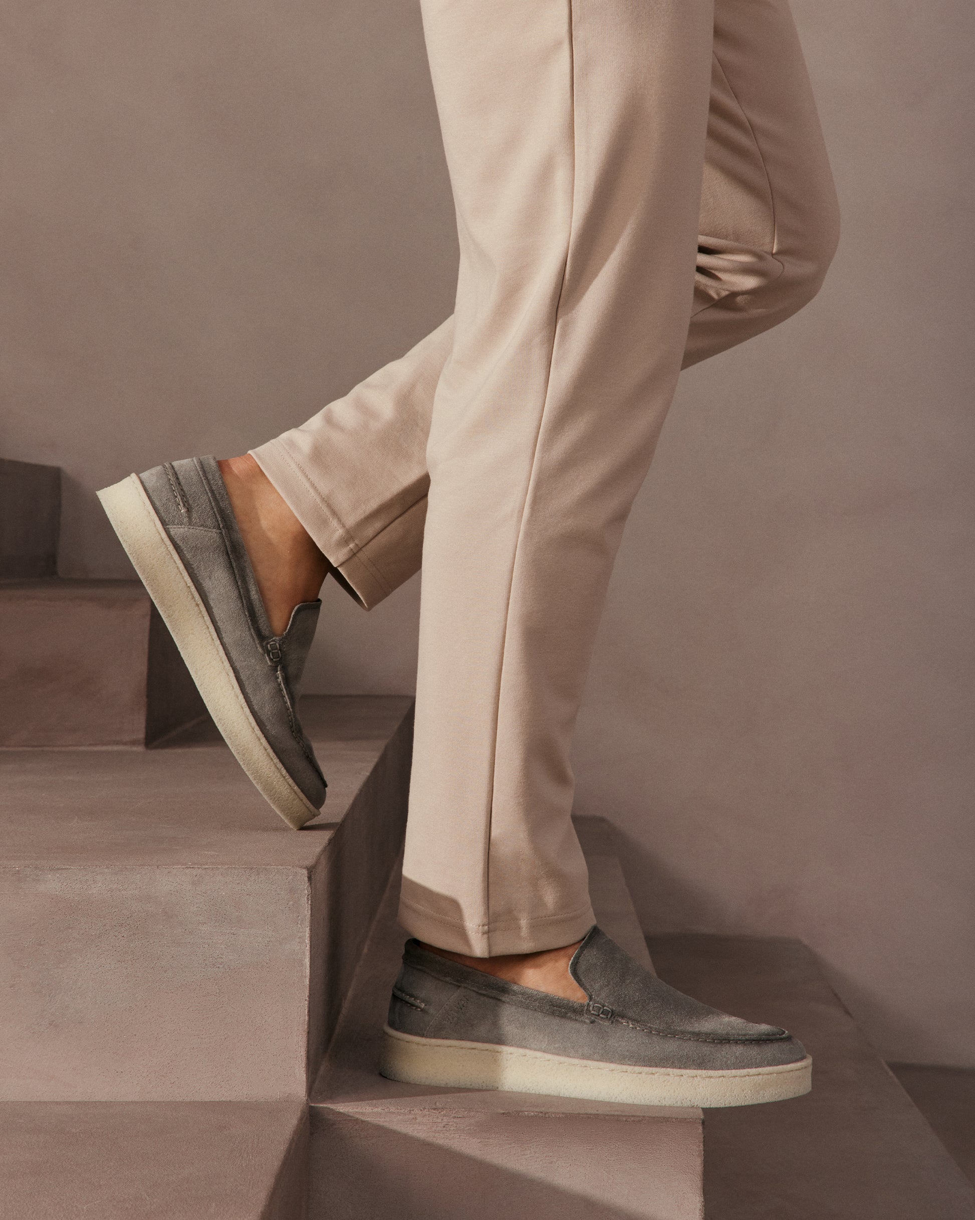 VIA VAI grijze heren loafers Zane Tyler