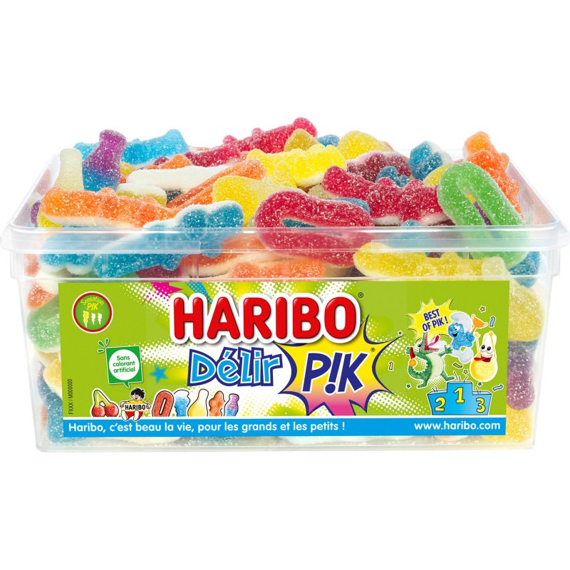 Bonbons Délir Pik Haribo - Boîte de 850 g