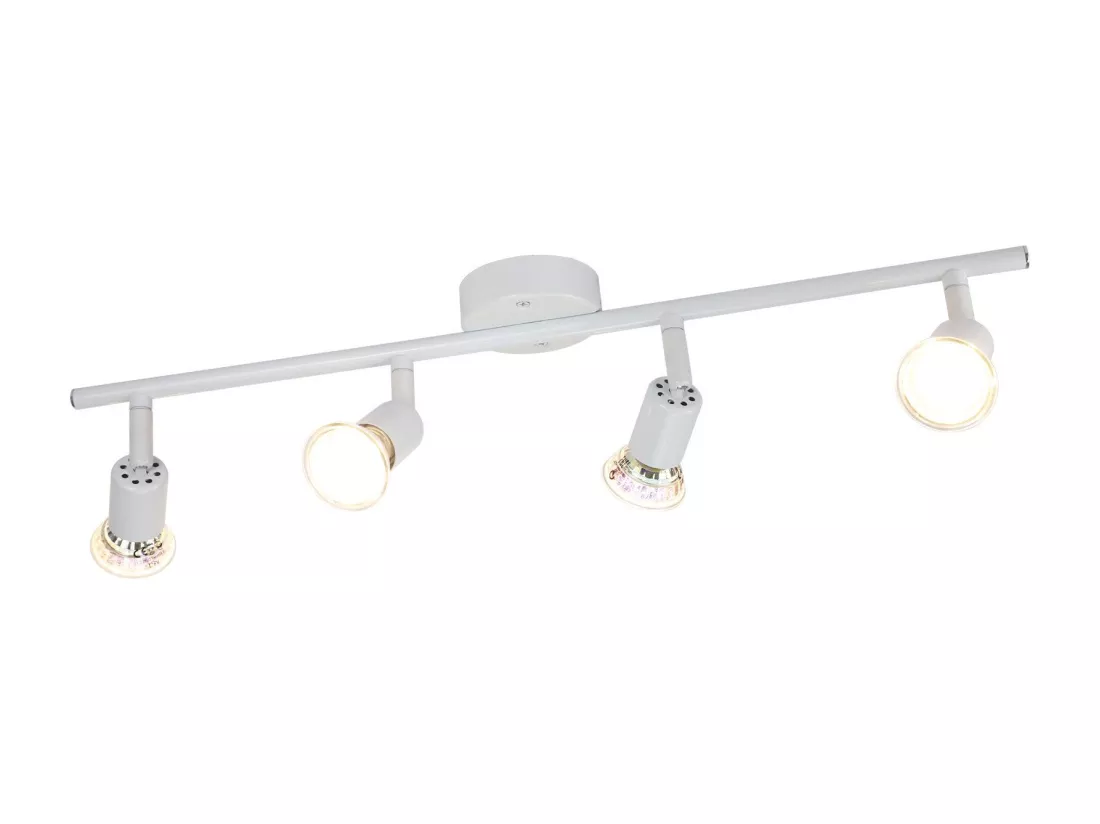 NETTLIFE Spot de plafond LED orientable GU10 4 flamme Spots de plafond Salon industriel orientable