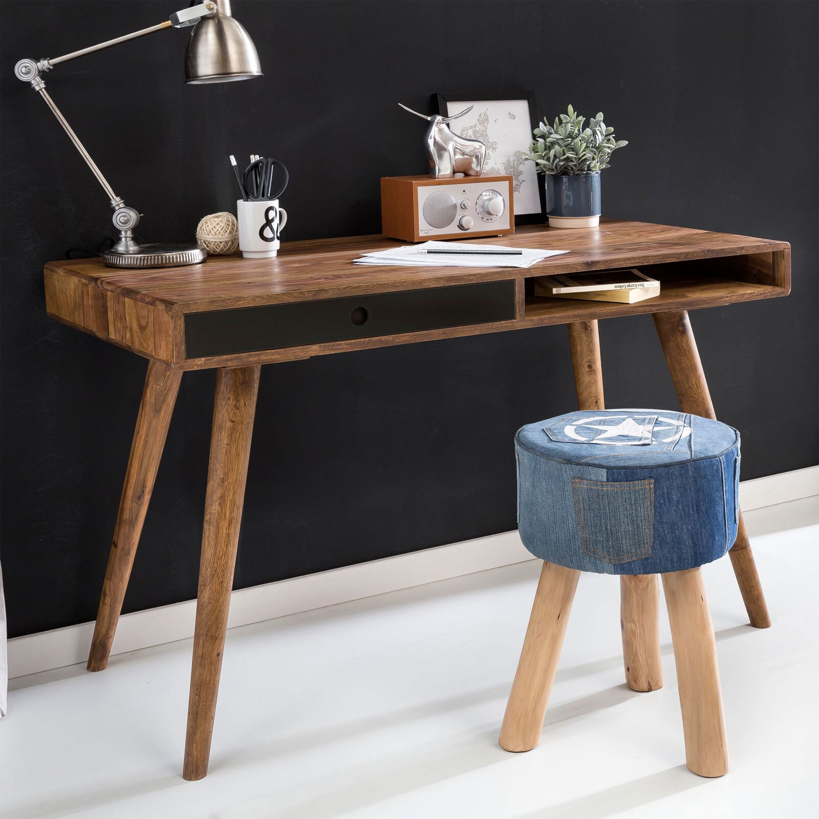 Schreibtisch REPA 117 x 60 cm inklusive 1 Schubkasten