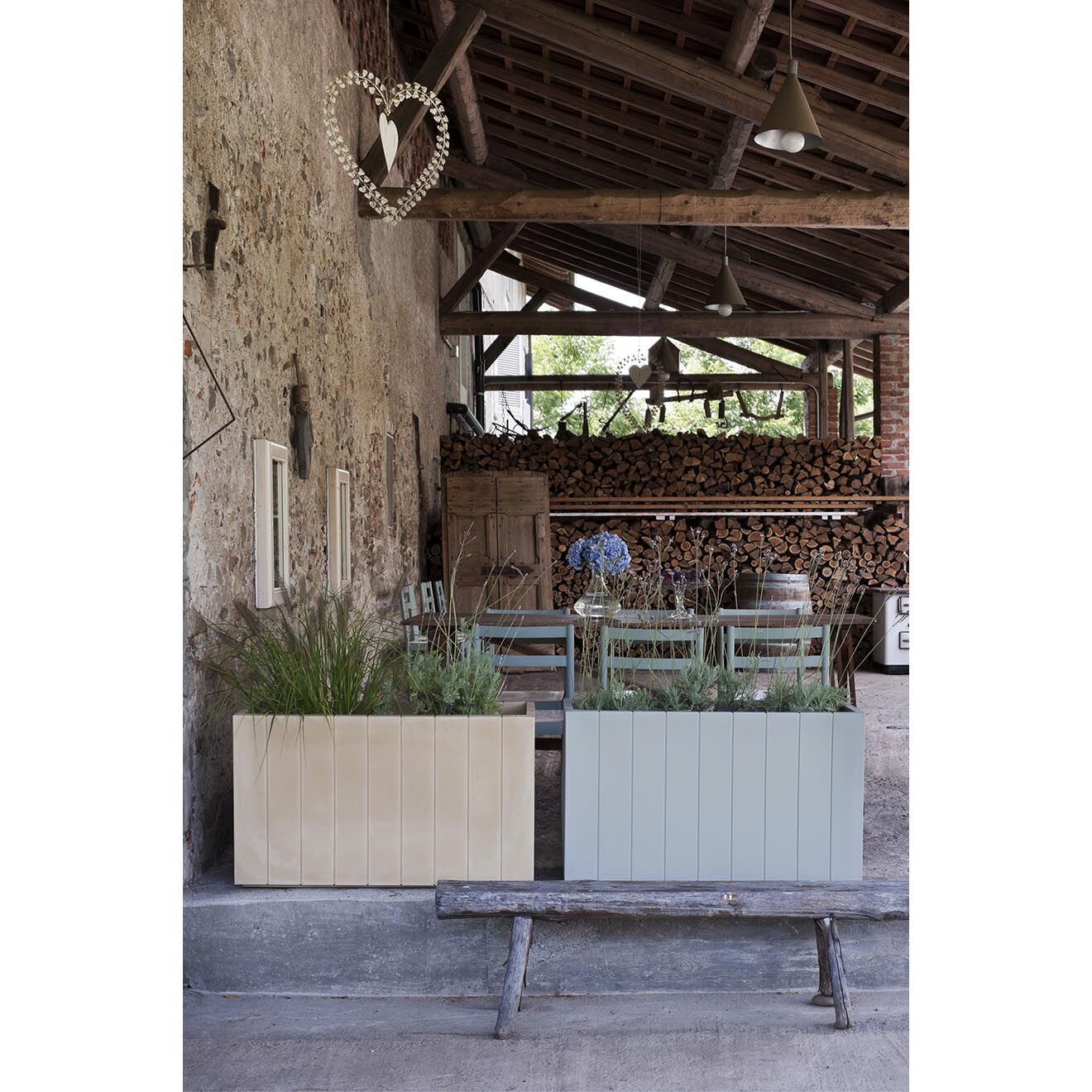 Serralunga Jardinière Design par Raffaella Mangiarotti taupe - 100x60x45 cm