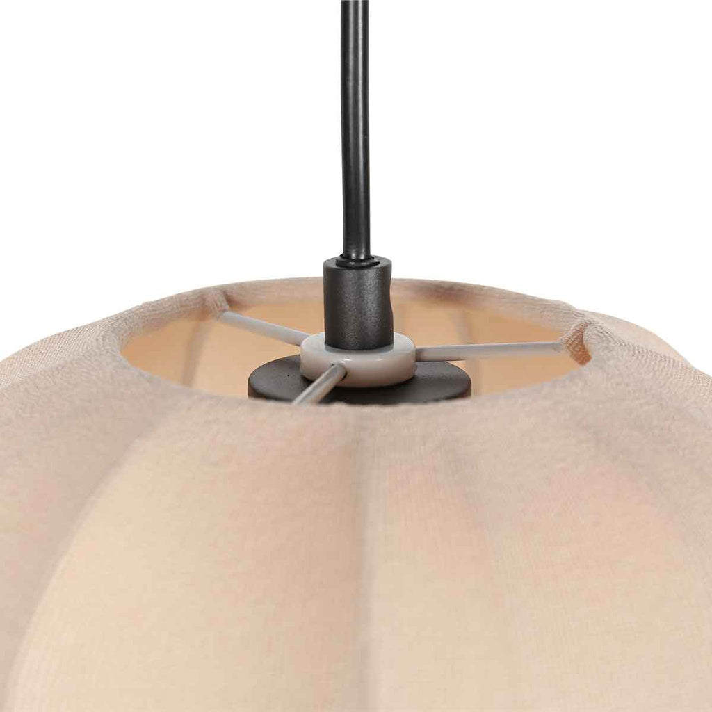 Anne Light & Home Hanglamp Sable CrÃ¨me Linnen Ã 25cm E27 fitting