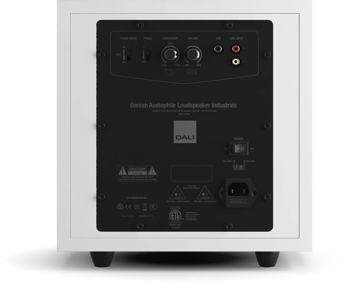 Dali Sub E-9 F Blanc satin Caissons de basses