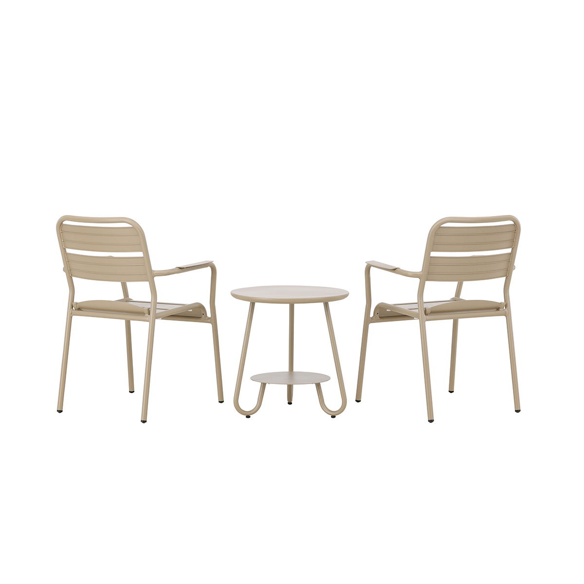 Tuin bistroset Caro aluminium Beige