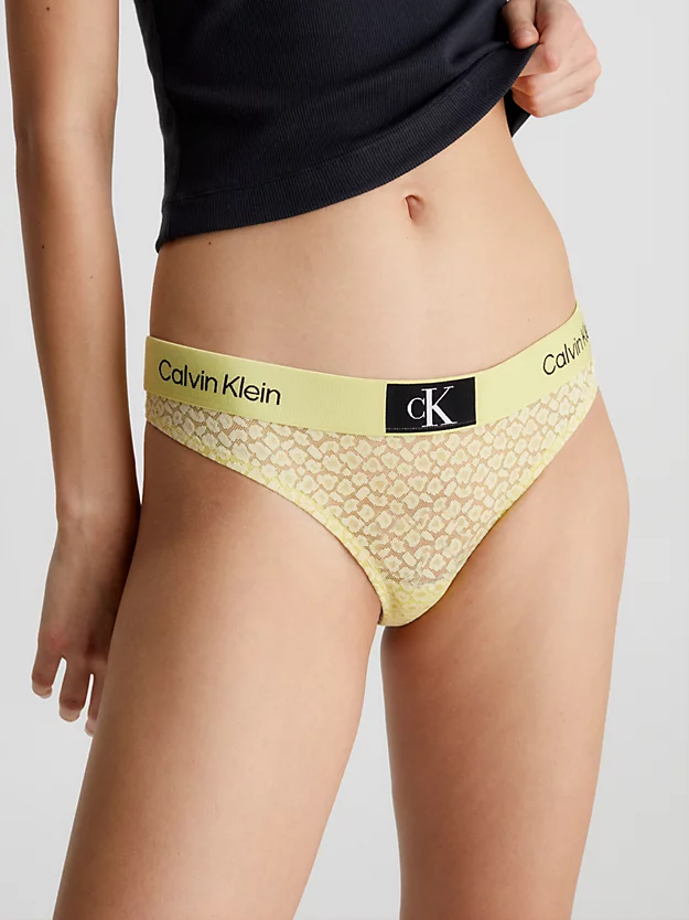 Calcinha fio dental de renda - CK96