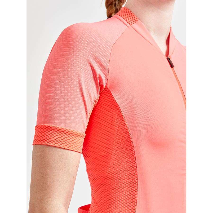 Craft ADV Endurance Lumen Fietsshirt Korte Mouwen Roze Dames
