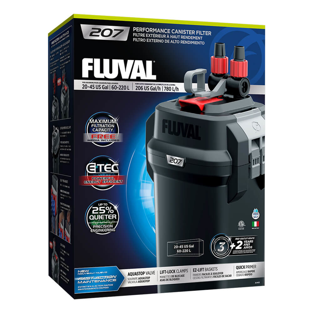 Fluval 207 Buitenfilter | Nieuwe prestatie-upgrades dan ooit tevoren
