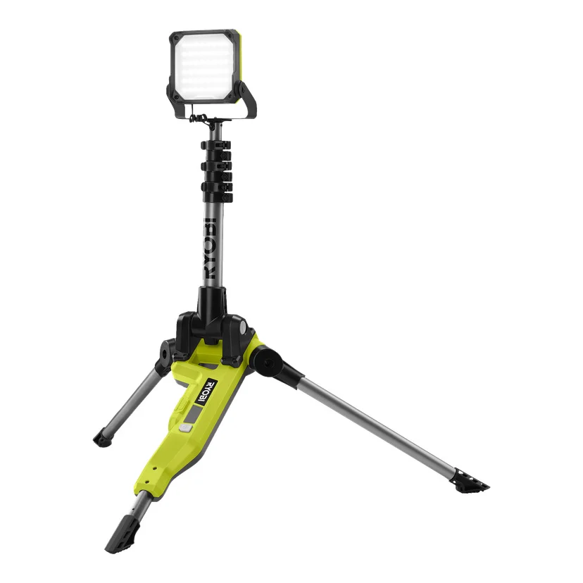 Batteridrevet arbeidslampe med stativ LED 18 V 2700 lm