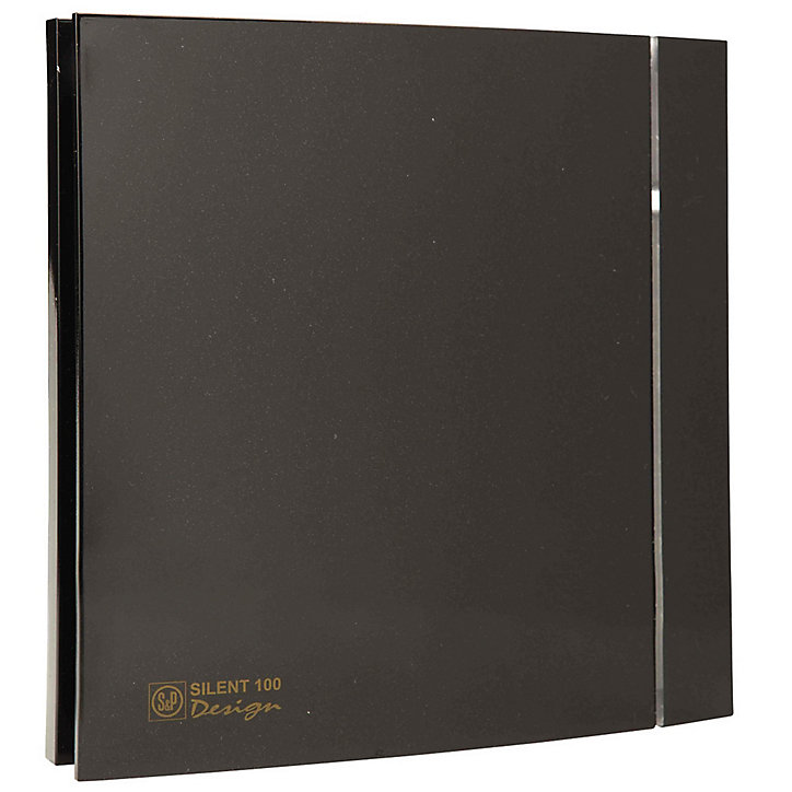 Aérateur ultra silencieux S&P Silent Design 100 CZ Black ø100 mm