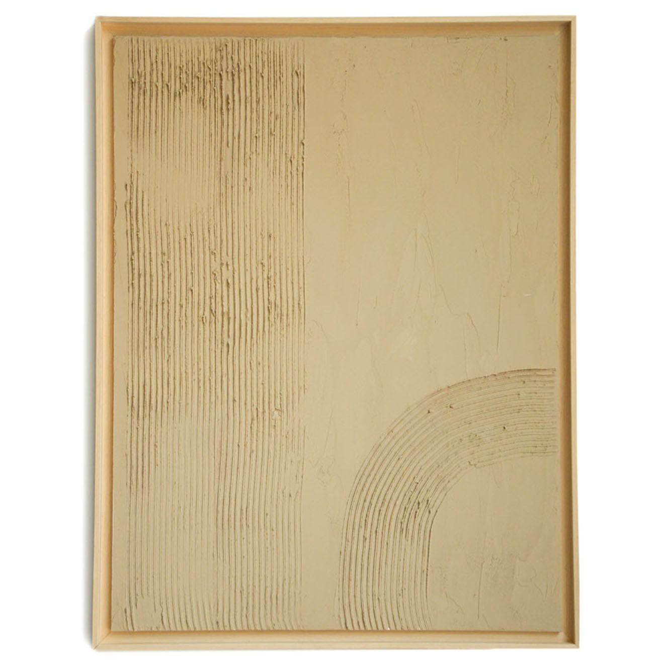 Madre Selva Cadre abstrait Lignes de Sable - 40x30 cm