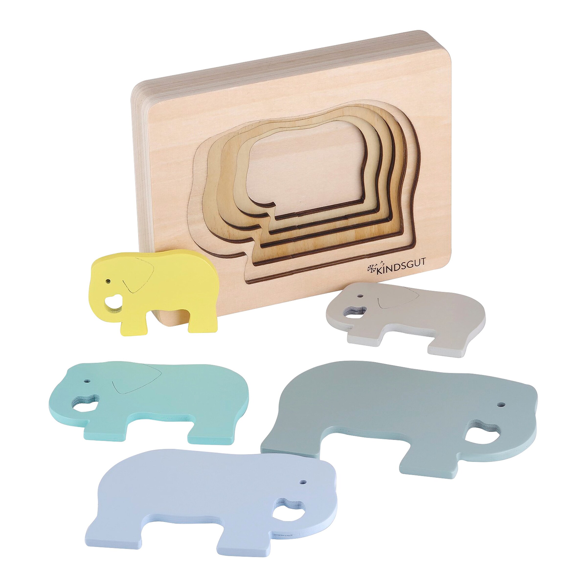 Kindsgut Tier-Puzzle Elefant