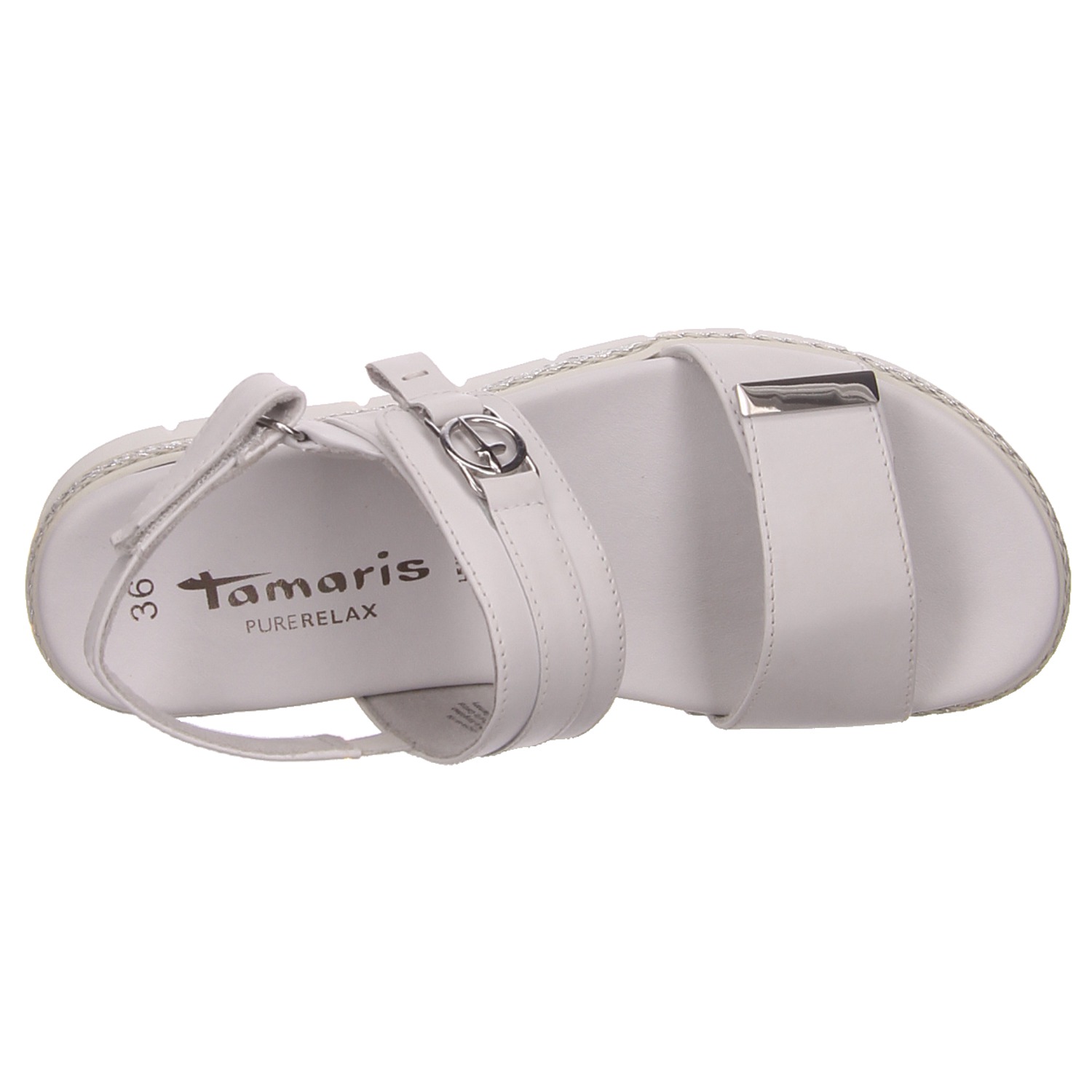 Tamaris Sandale weiß weiss/weiss kombi