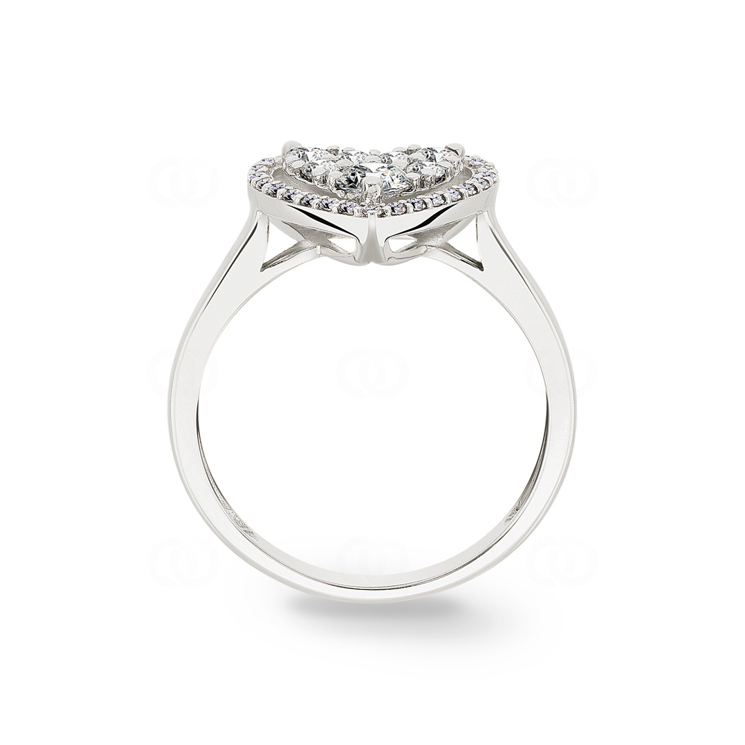 Verlobungsring 750/18 K Weissgold mit Diamanten 0.51 ct H/si by CHRISTIAN