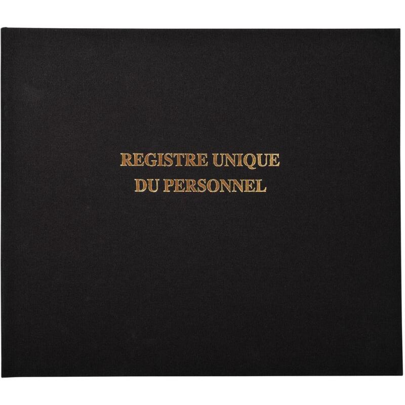 Registre 27x32cm - Registre unique du personnel (salariés et stagiaires) - 100 pages