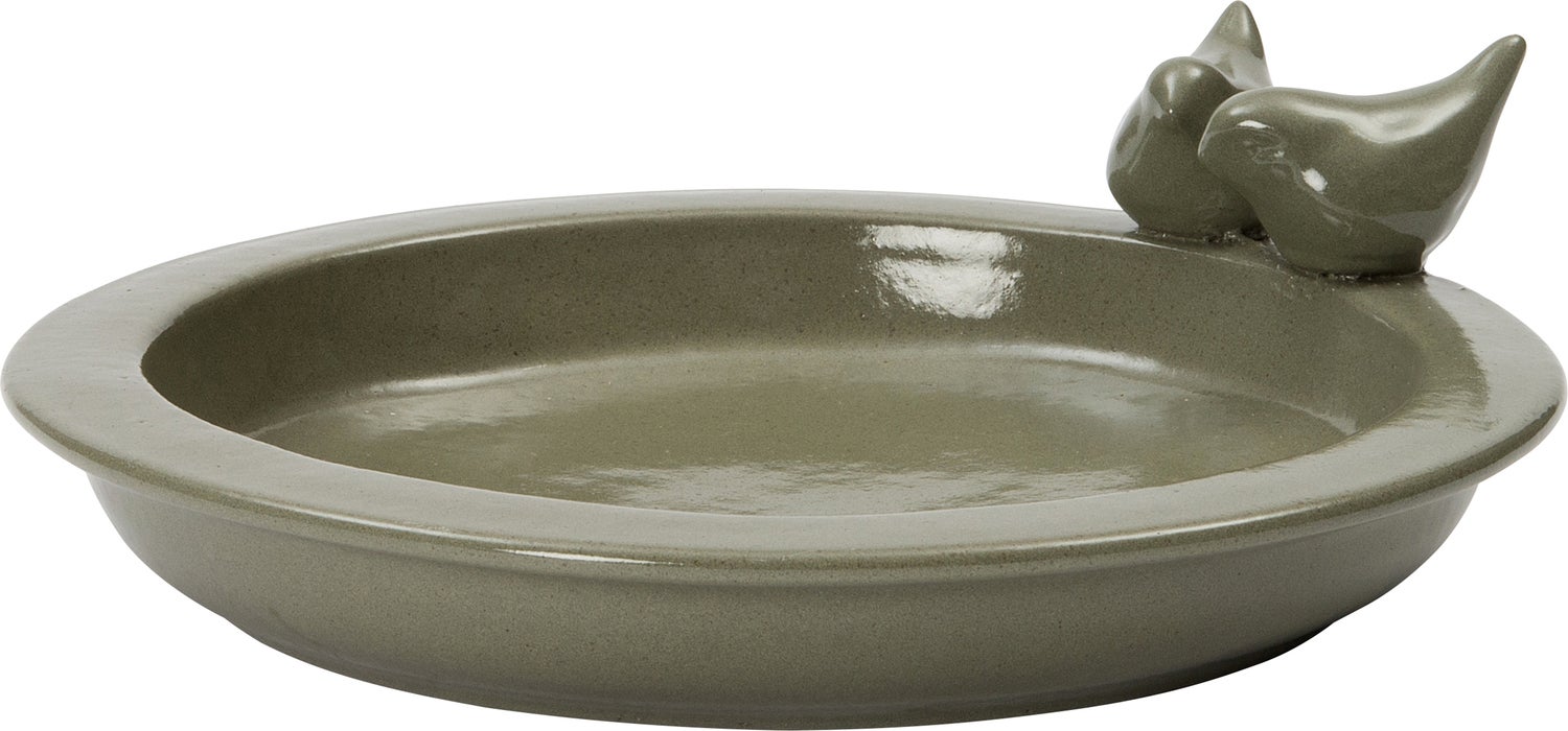 Intratuin vogel voeder- en drinkschaal Emmy licht groen D 32 H 11 cm
