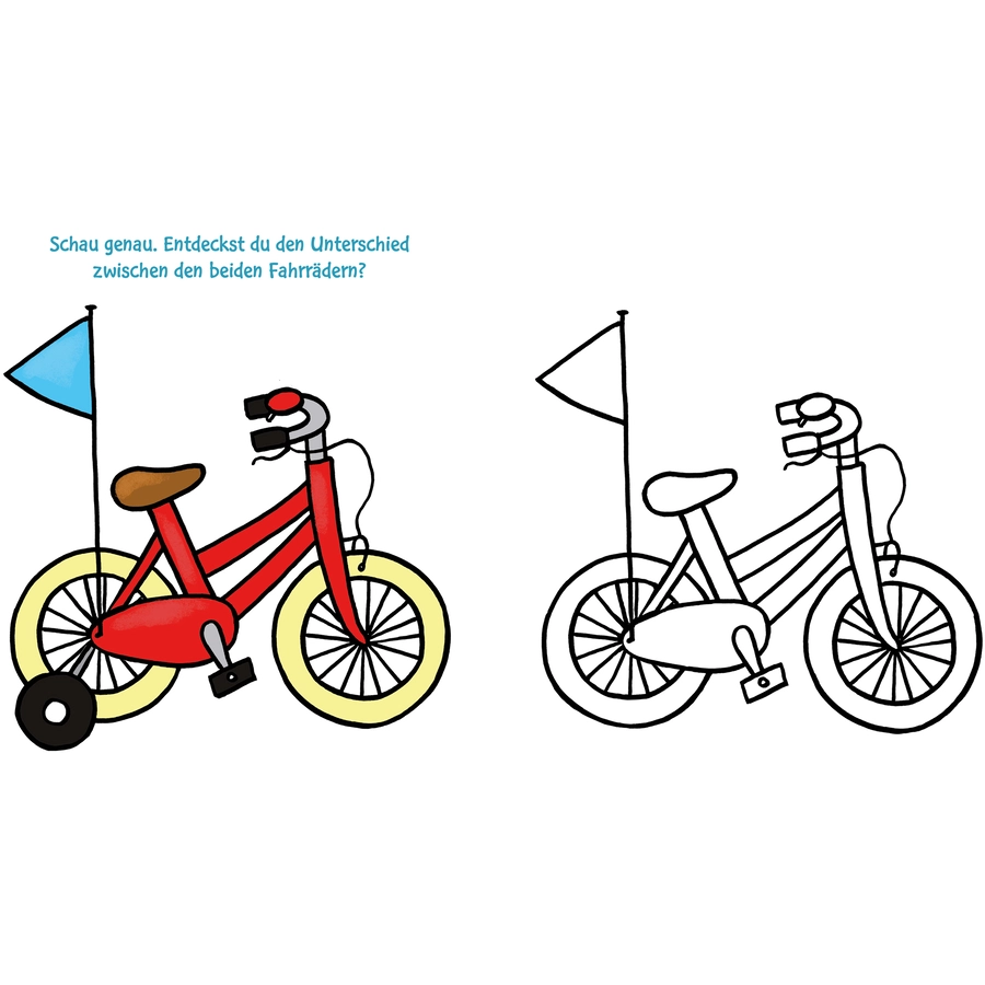 CARLSEN Das dicke Kindergarten-Malbuch: Draußen unterwegs