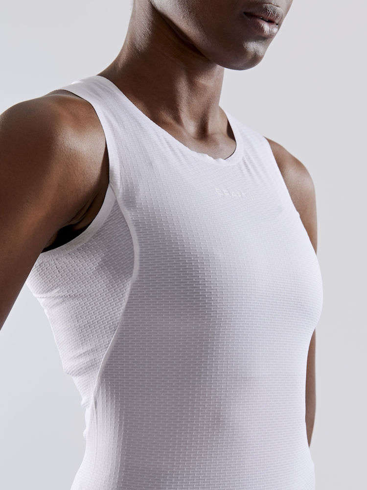 Craft Pro Dry Nanoweight Ondershirt Zonder Mouwen Wit Dames