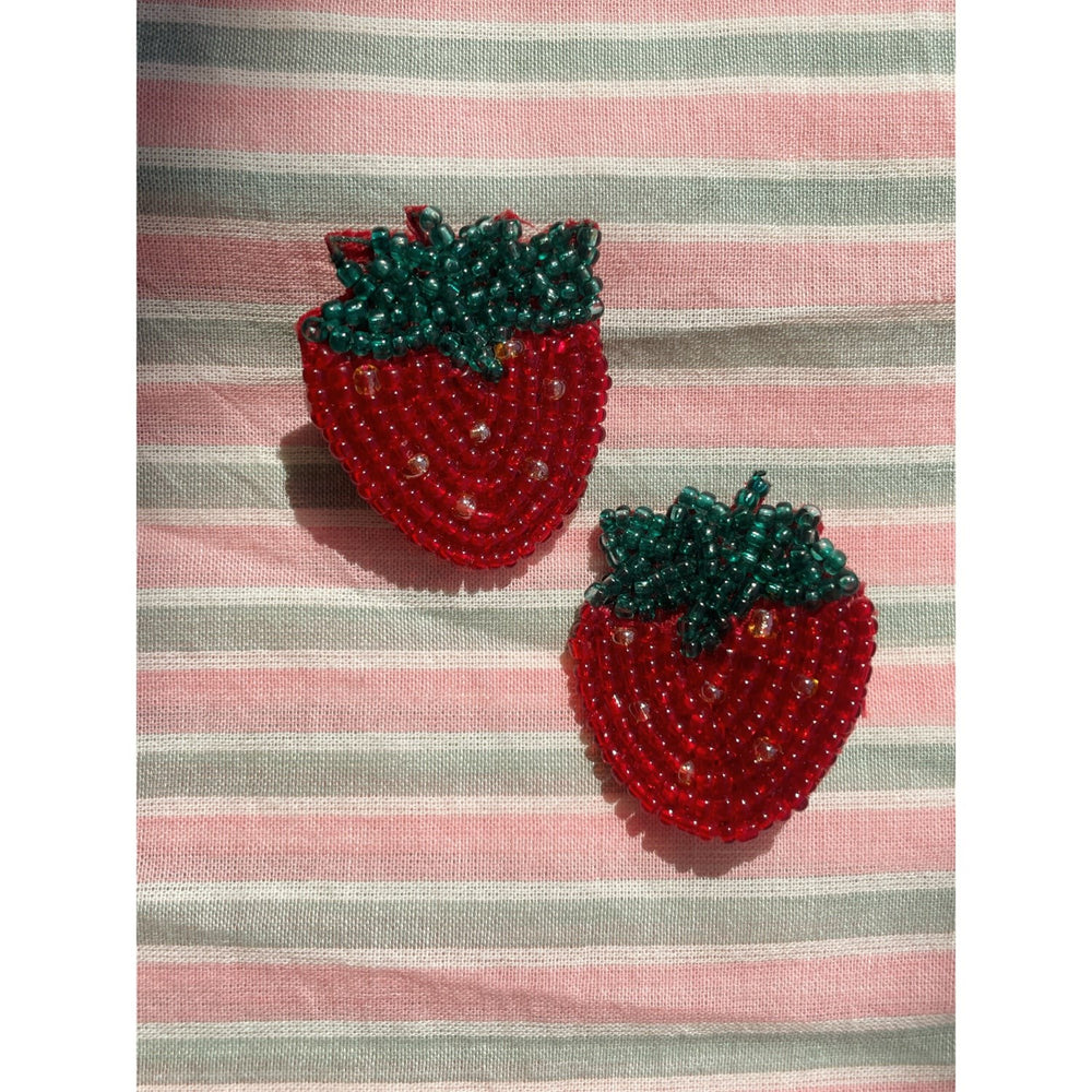Køb Konges Sløjd Strawberry 2 Pak Strawberry Beaded Hair Clip