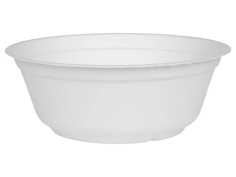 FURBER Einweg-Schale Ø 17.5 cm, 50 Stück, Weiss Schale aus umweltfreundlichem Rohstoff