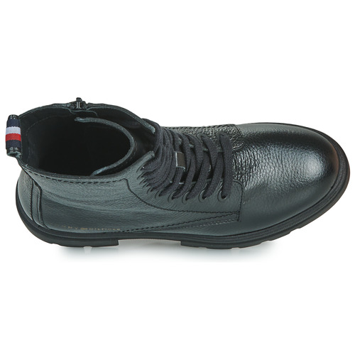 Tommy Hilfiger - MONOCHROMATIC LACE UP BOOT - Noir