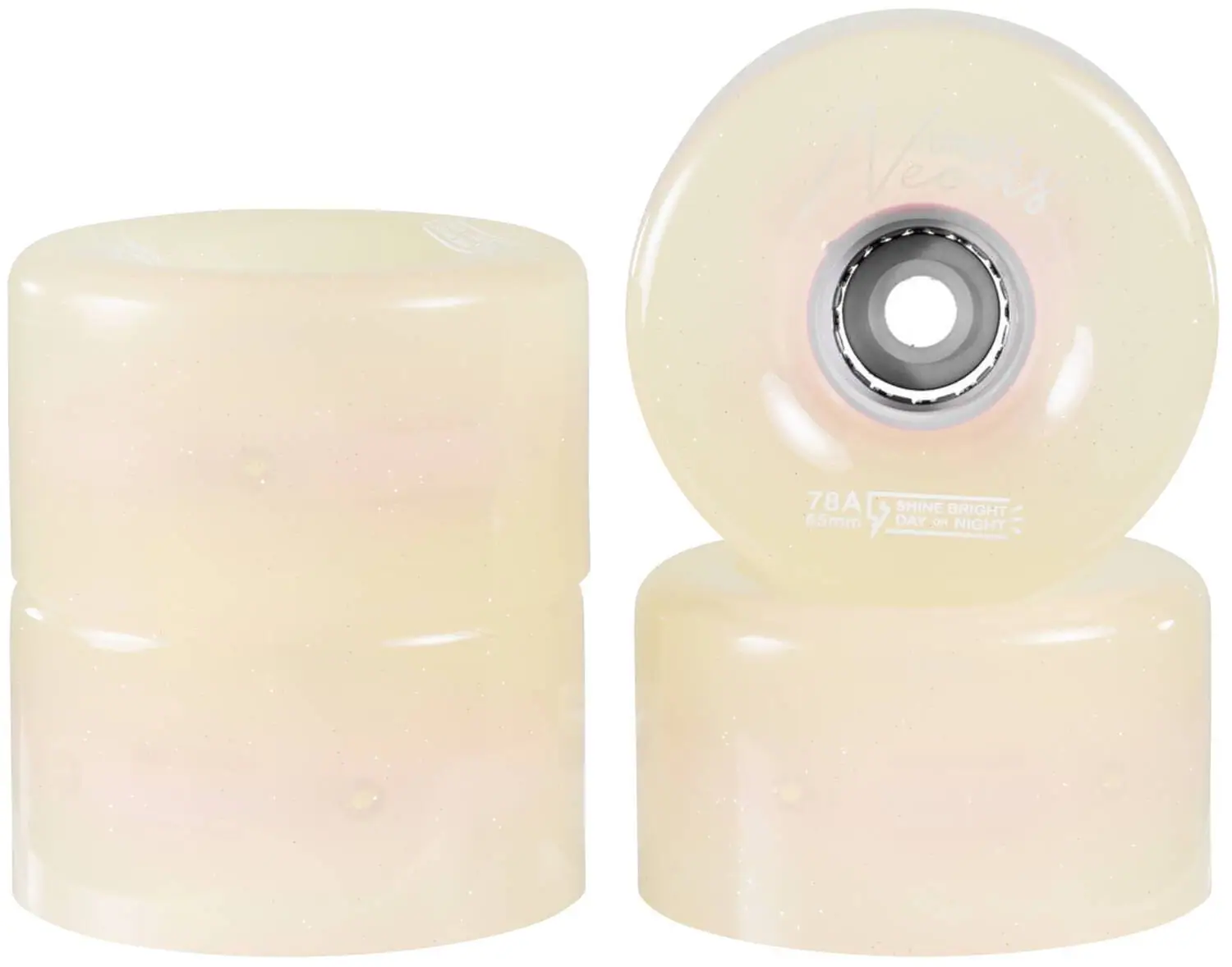 Chaya LED Light Rulleskøjte Hjul Side By Side 4-Pak