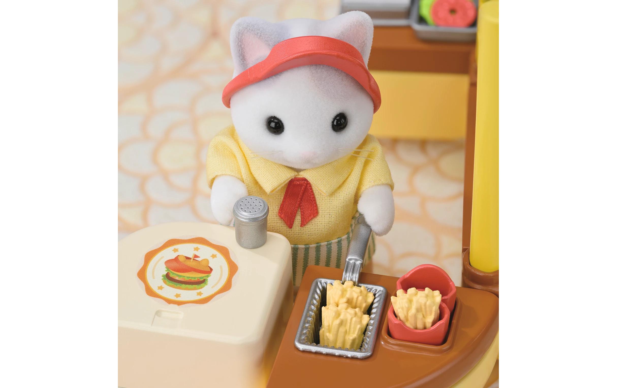 Sylvanian Families Mobiler Hamburger Imbiss mit FigurSpiel-Set mit Figur