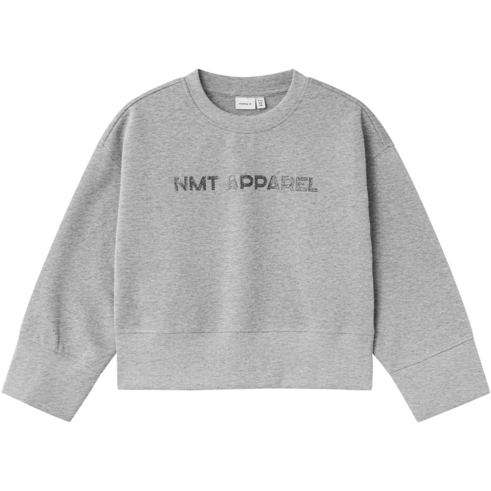 Køb Name It Light Grey Melange Sija Sweatshirt