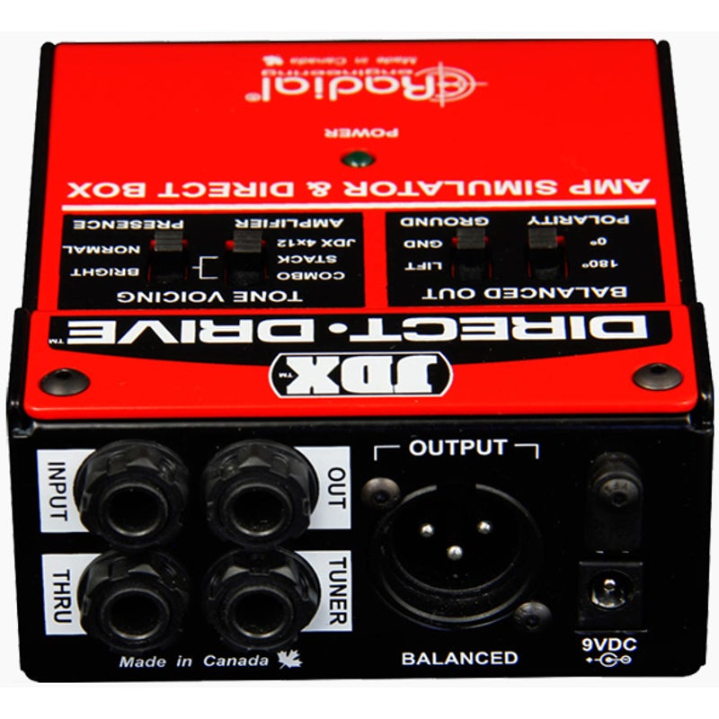 Radial JDX Direct-Drive amp-simulator & DI-box