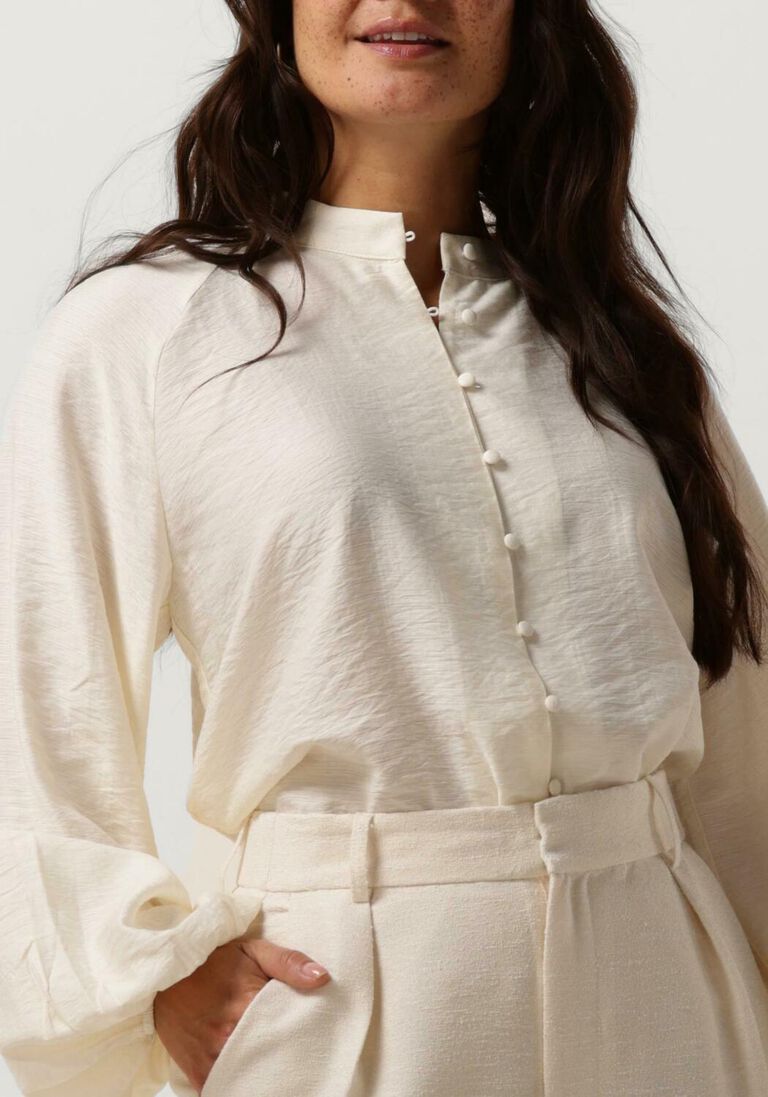 NEO NOIR gebroken wit neo noir blouse camille solid blouse