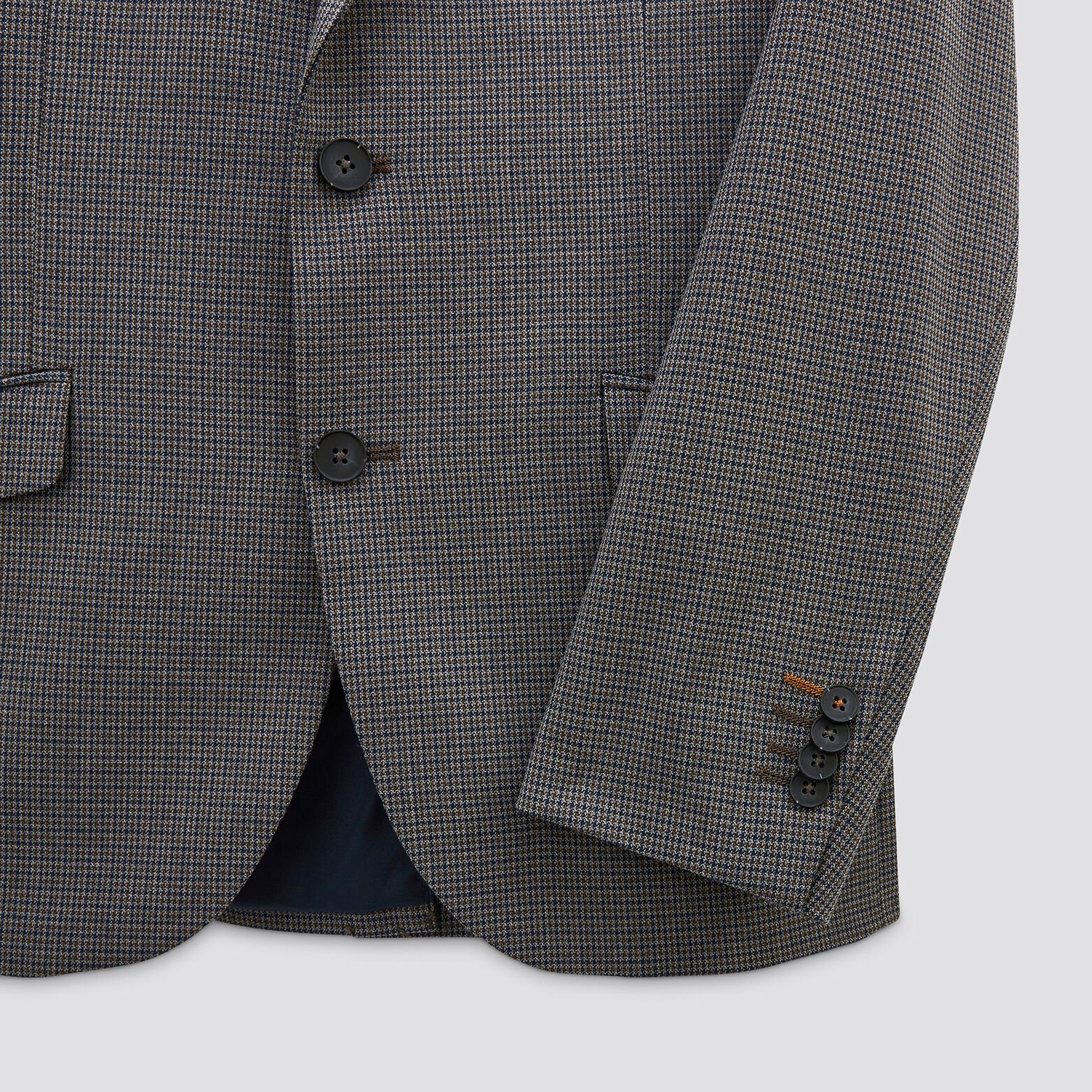 Veste slim motif pied de puce Multicolore