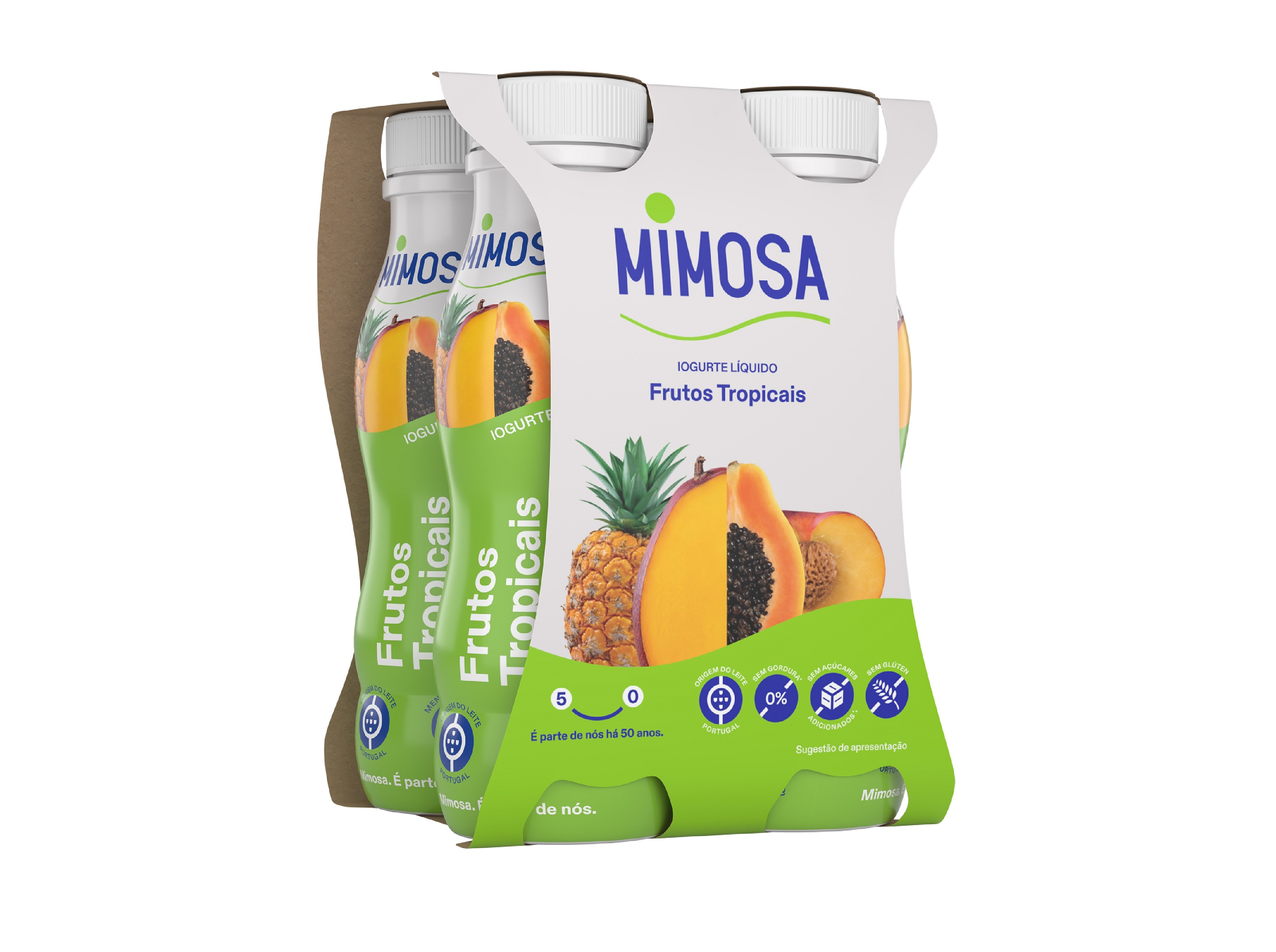 IOGURTE LIQUIDO MIMOSA FRUTOS TROPICAIS 4X151ML