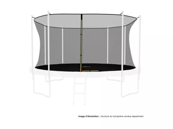 Filet intérieur de sécurité pour trampoline : ø 14Ft, 8 Perches