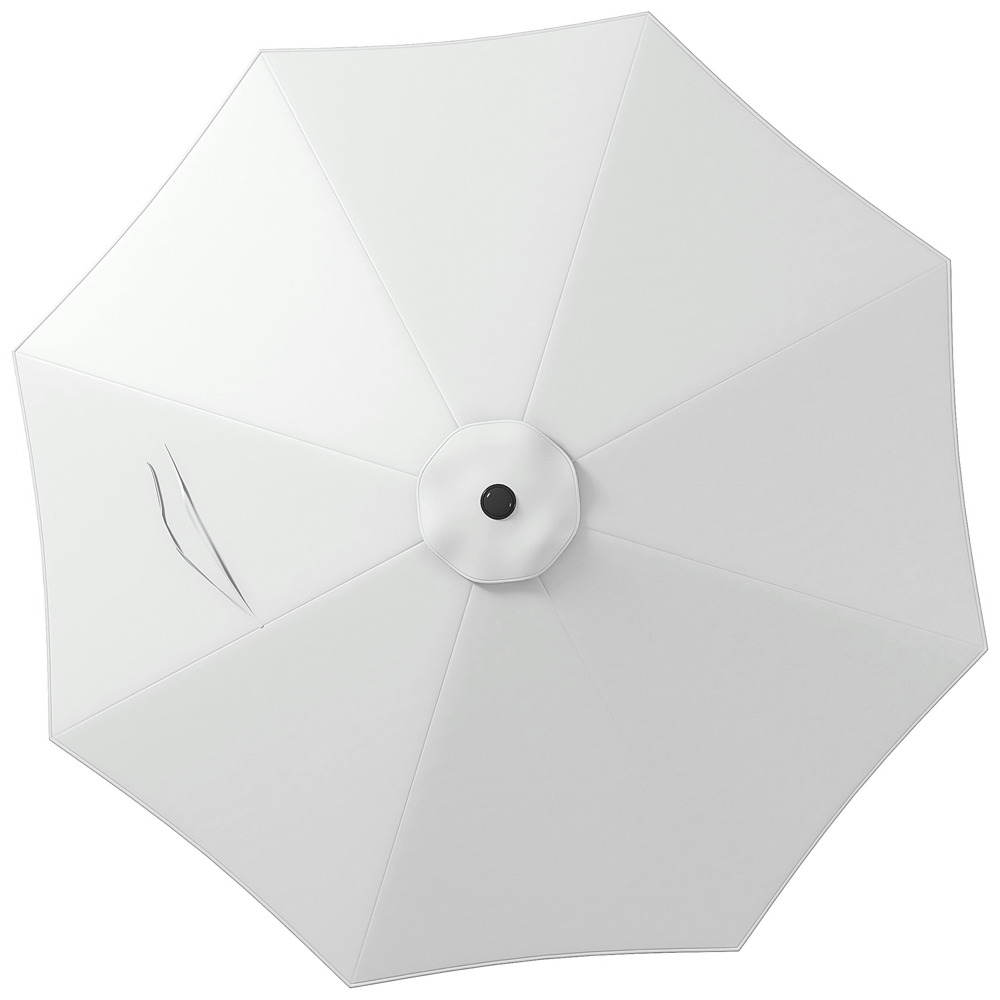Capa de substituição para guarda-sol Outsunny de 3 m, com ventilação superior, em poliéster, para uso externo.