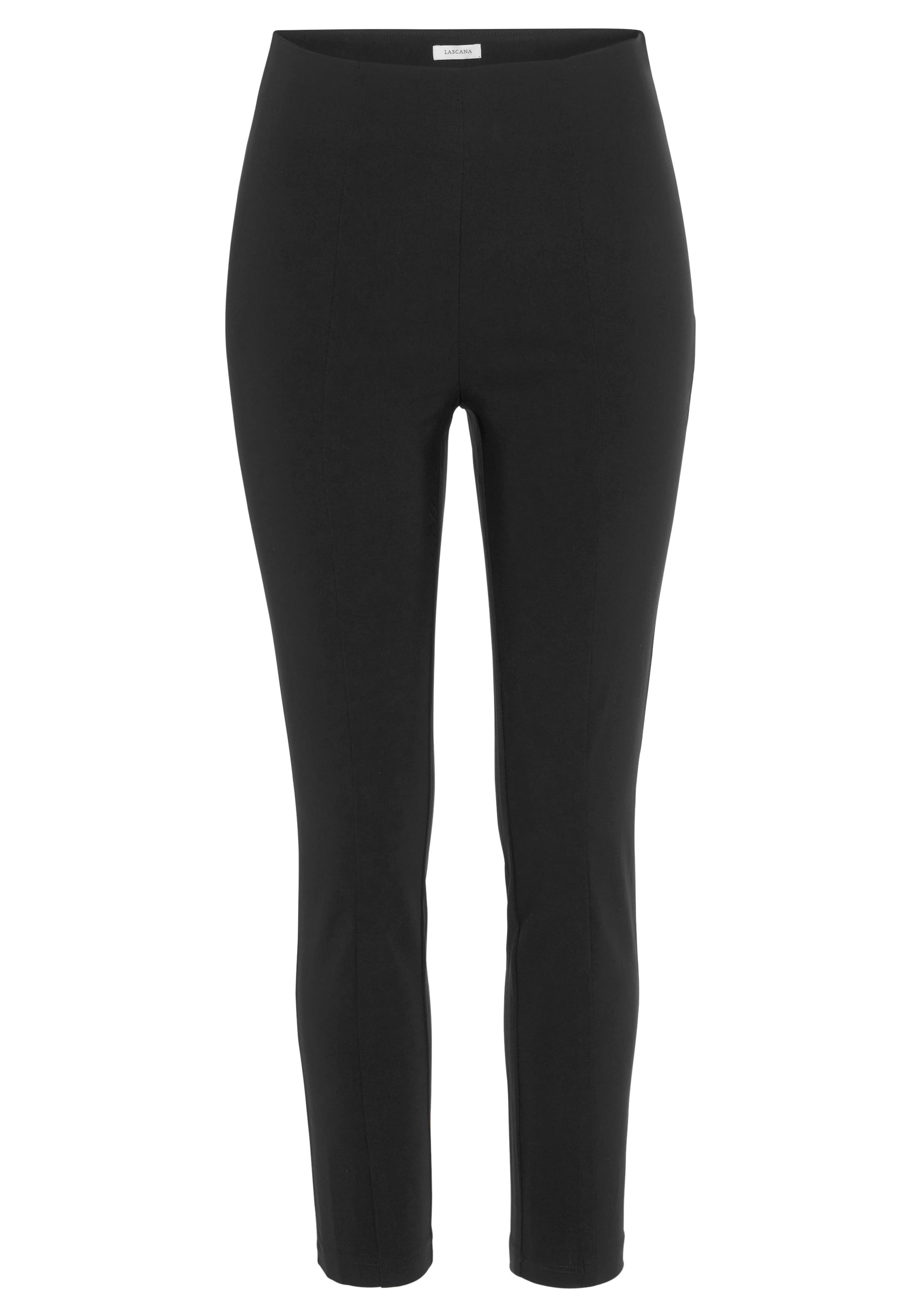 LASCANA Stretch-Hose  mit figurschmeichelndem Bund, elegante Stoffhose in schmaler Passform