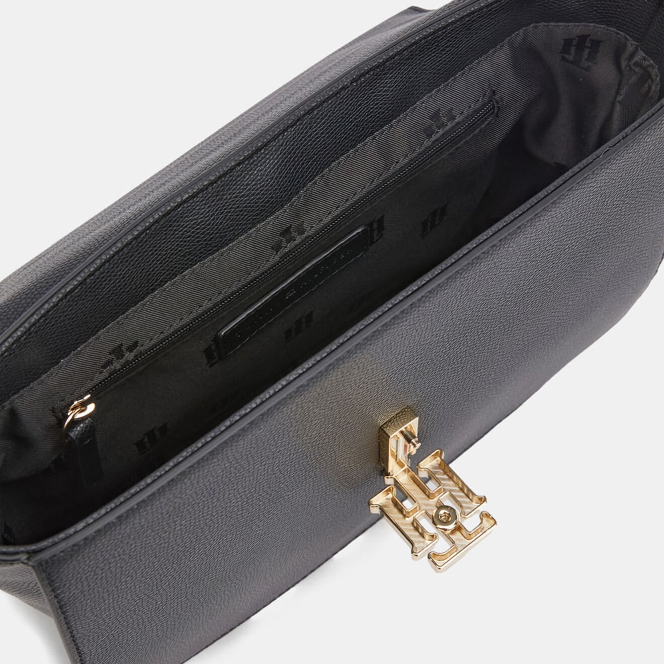 Tommy Hilfiger Sac à main Outline Satchel noir - 19x28x9 cm