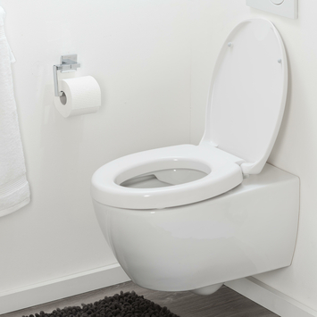 Tiger Toiletbril comfort care wit met deksel verhoogd