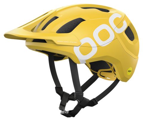 Casque Poc Axion Race Mips Aventurine Jaune Mat