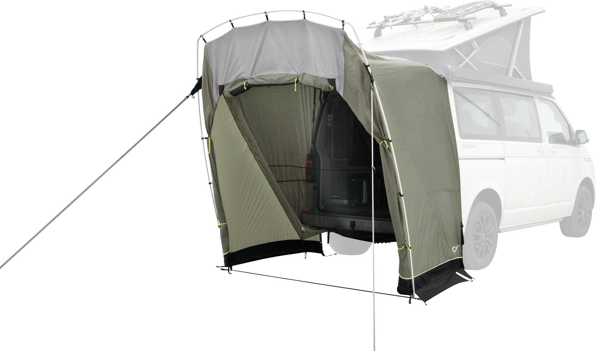 Outwell Sandcrest L Vorzelt / Heckzelt für Campingbusse / Transporter Grün