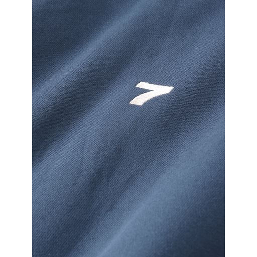 7 DAYS Active Organic Crewneck Sweatshirt, Dark Denim, L