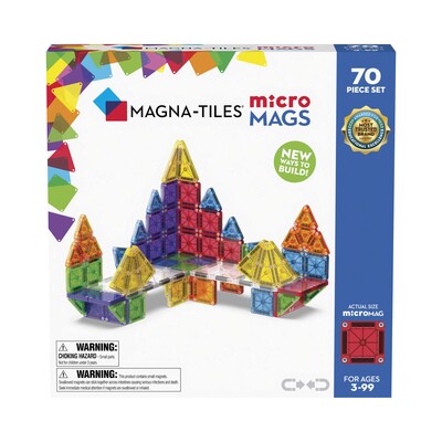MAGNA-TILES MicroMAGS Byggesett 70 Deler