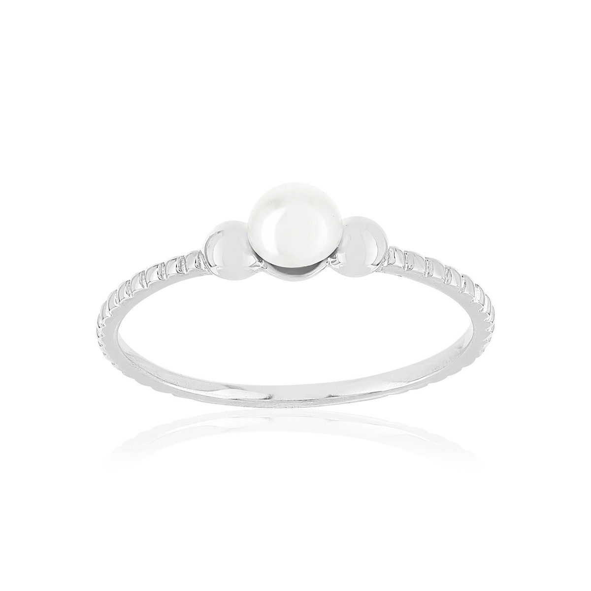 Bague argent perle